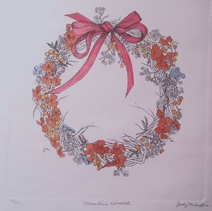 Painting - Marlins Wreath